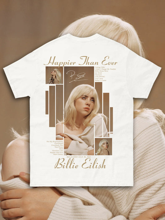 T-SHIRT BILLIE EILISH - HAPPIER THAN EVER