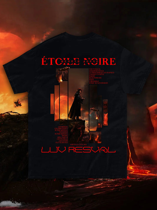 T-SHIRT LUV RESVAL - ÉTOILE NOIRE