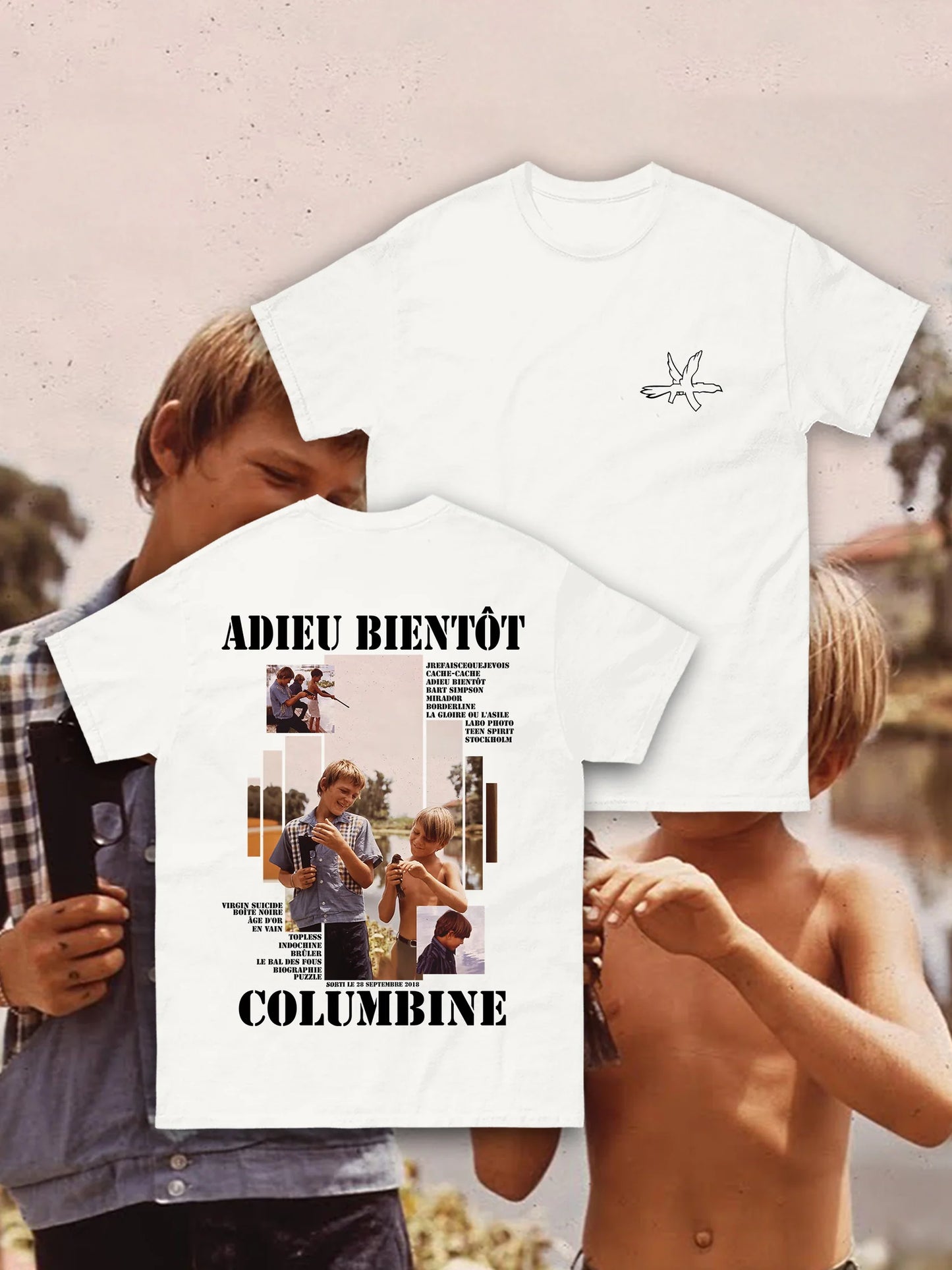 T-SHIRT COLUMBINE - ADIEU BIENTÔT