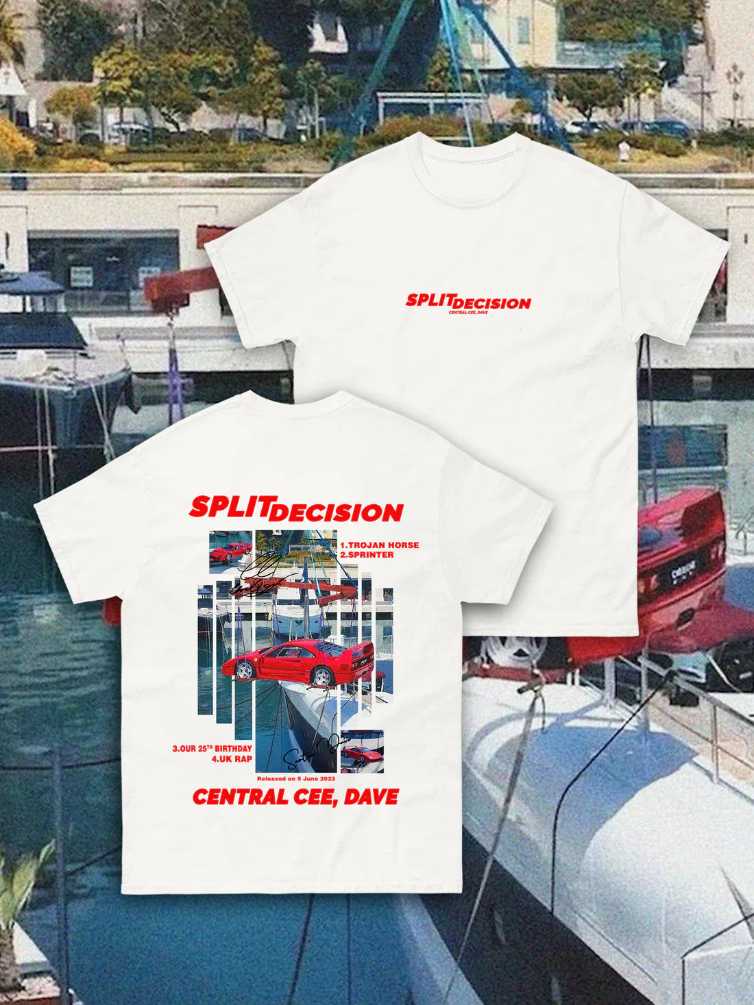 T-SHIRT CENTRAL CEE & DAVE - SPLIT DECISION