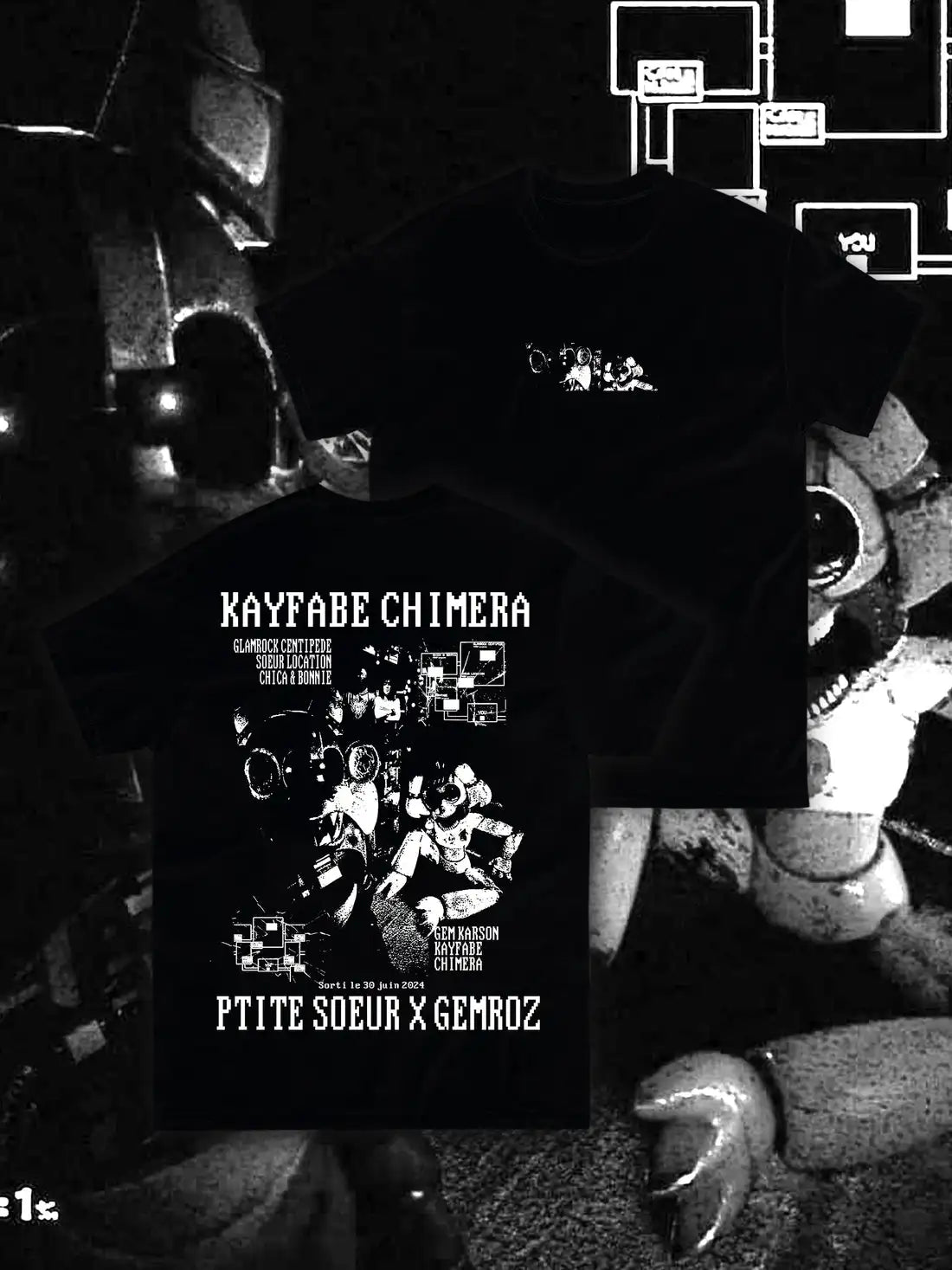 T-SHIRT PTITE SOEUR & GEMROZ - KAYFABE CHIMERA