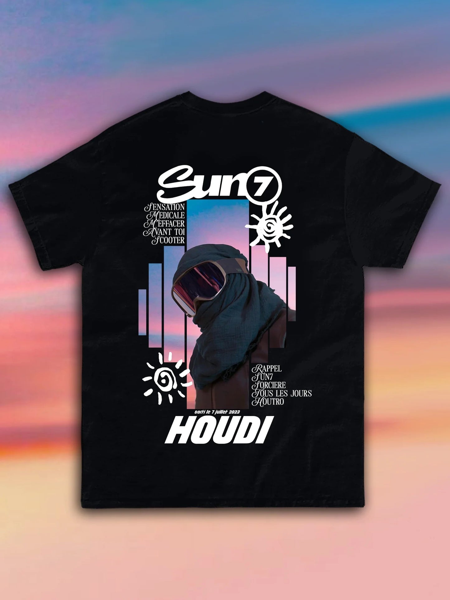 T-SHIRT HOUDI - SUN7