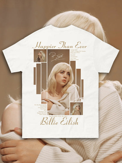 T-SHIRT BILLIE EILISH - HAPPIER THAN EVER