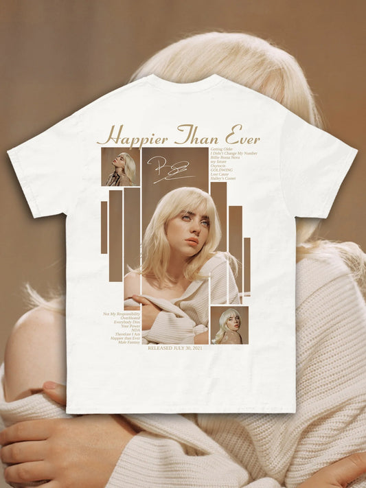 T-SHIRT BILLIE EILISH - HAPPIER THAN EVER