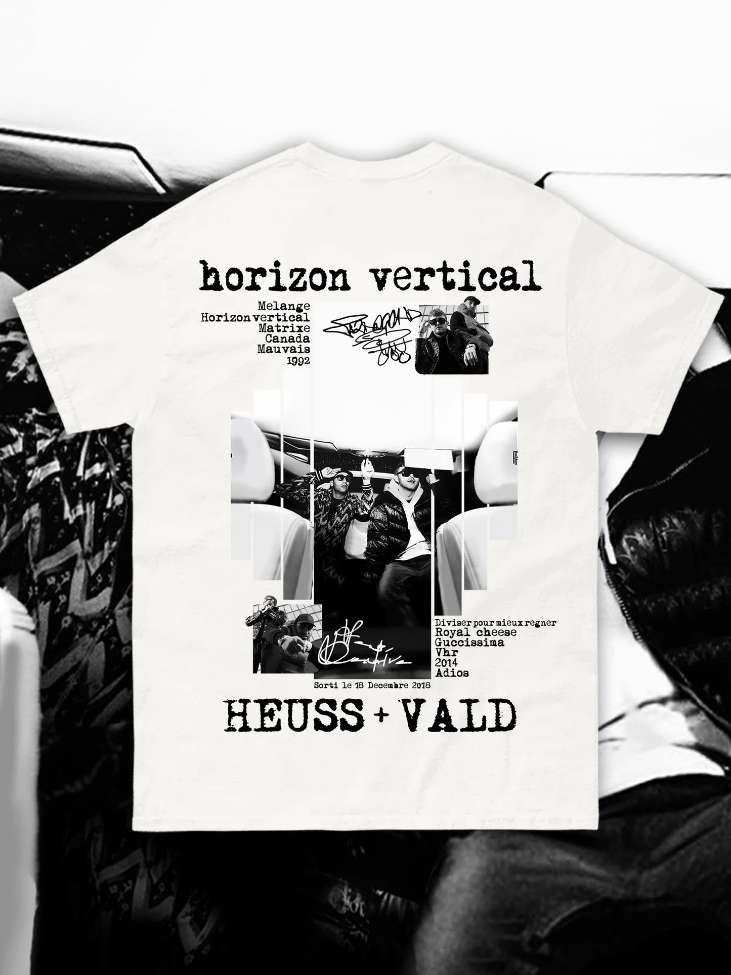T-SHIRT HEUSS L'ENFOIRÉ x VALD - HORIZON VERTICAL