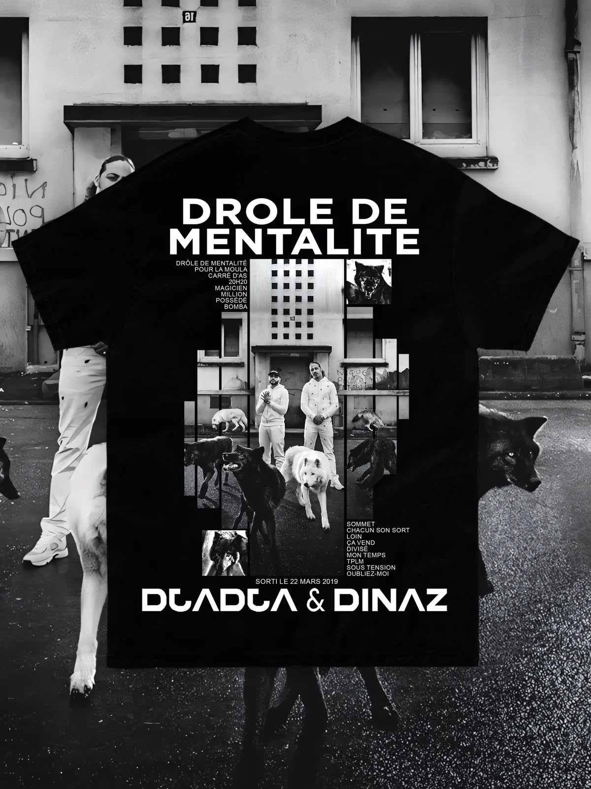 T-SHIRT DJADJA & DINAZ - DRÔLE DE MENTALITÉ