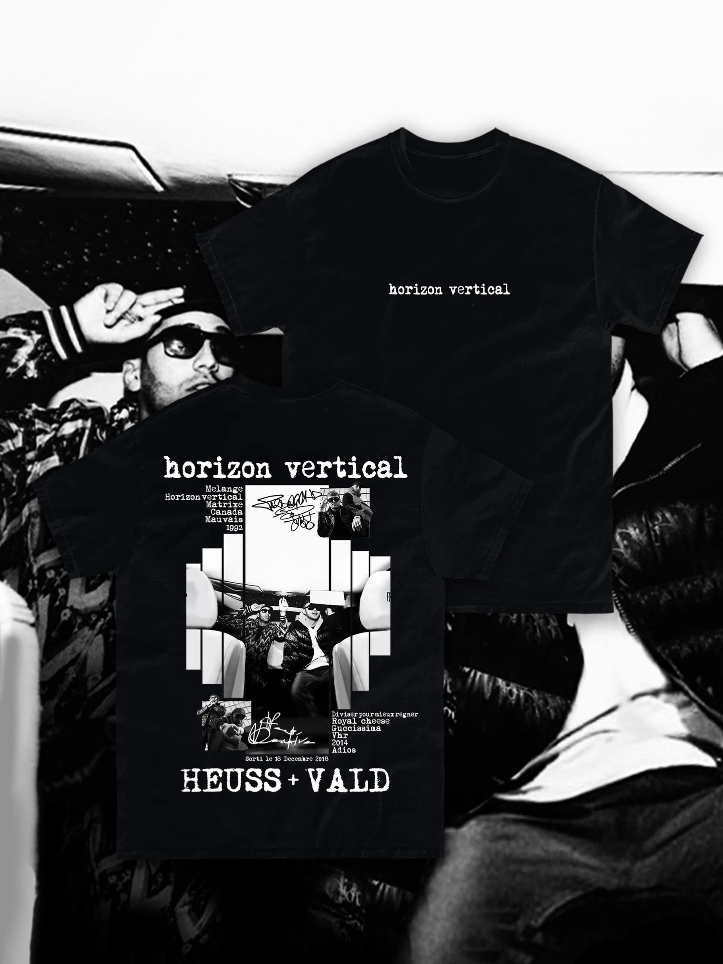 T-SHIRT HEUSS L'ENFOIRÉ x VALD - HORIZON VERTICAL