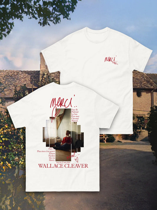 T-SHIRT WALLACE CLEAVER - MERCI..