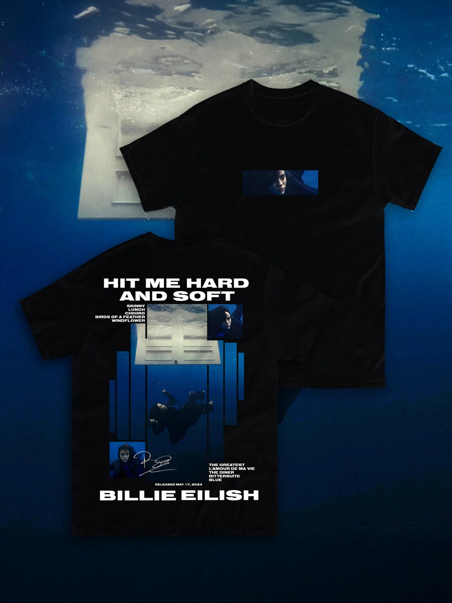 T-SHIRT BILLIE EILISH - HIT ME HARD AND SOFT