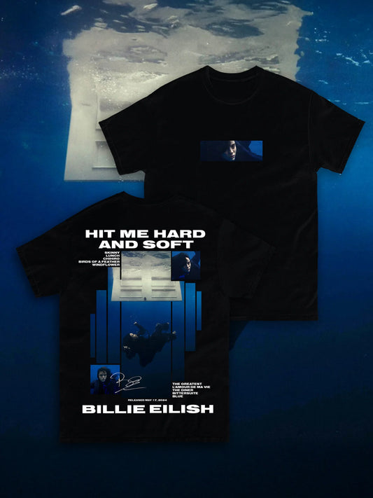 T-SHIRT BILLIE EILISH - HIT ME HARD AND SOFT