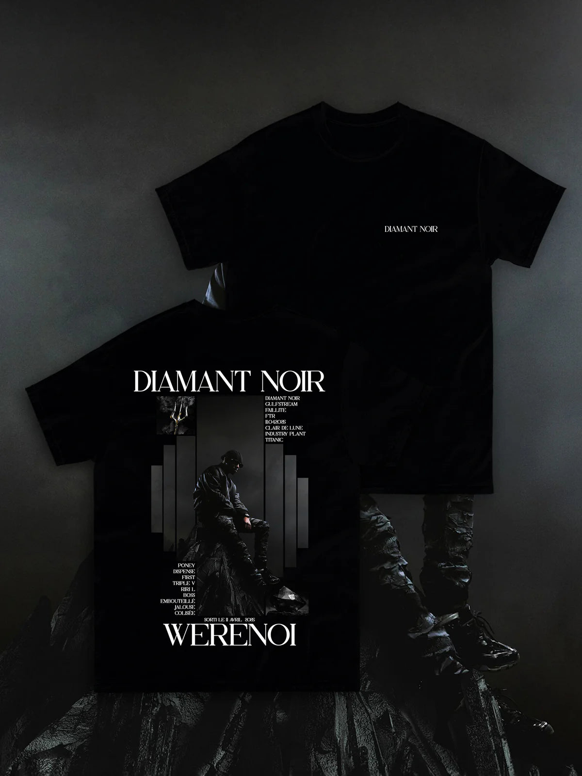 T-SHIRT WERENOI - DIAMANT NOIR