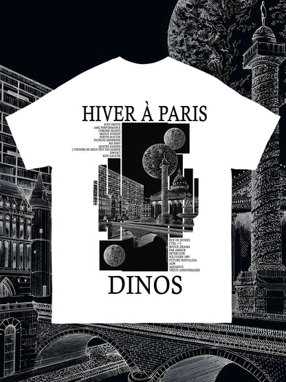 T-SHIRT DINOS - HIVER À PARIS
